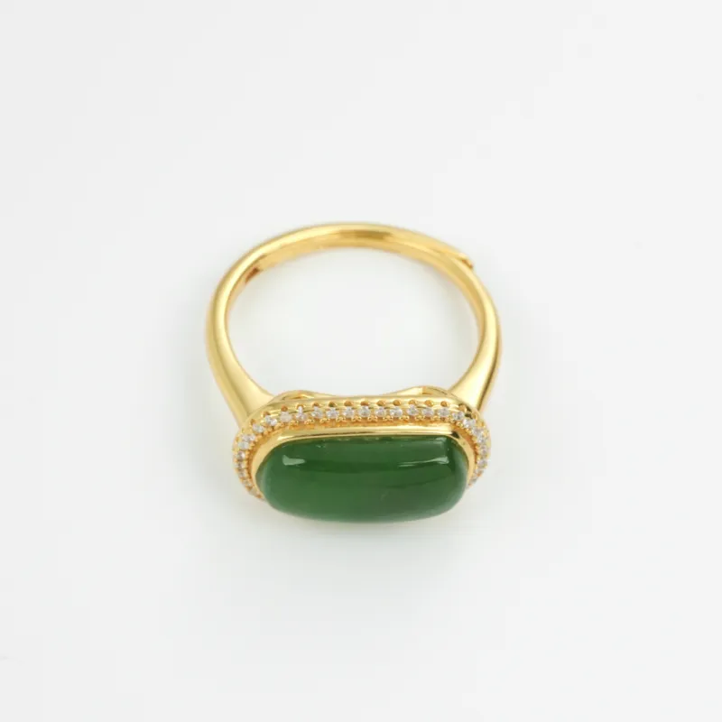 TIANTAISHAN Hetian Jade Rings Jasper Unisex-3