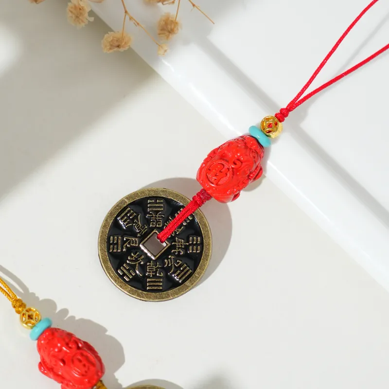 TIANTAISHAN Cinnabar Carved Ornaments Unisex-10