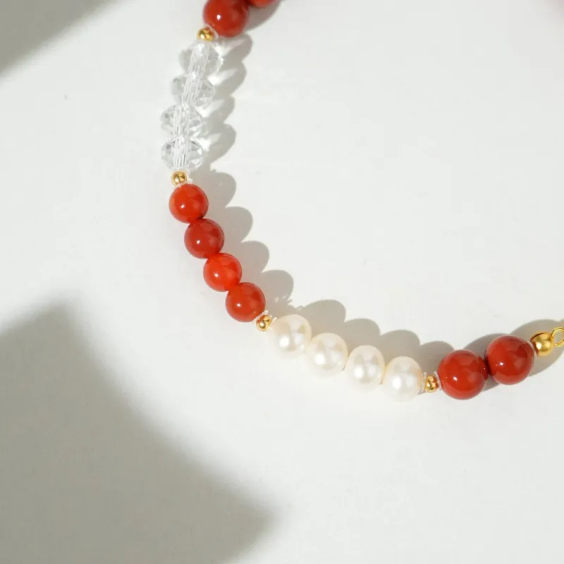 TIANTAISHAN Southern Red Agate Bracelets Unisex-3