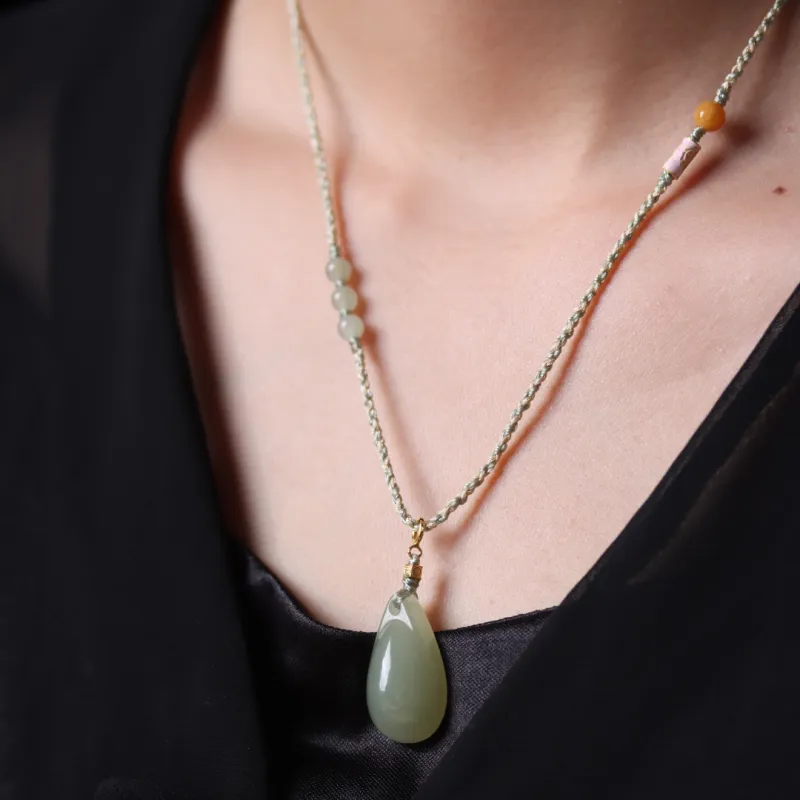 TIANTAISHAN Pendants Green Jade Unisex-6
