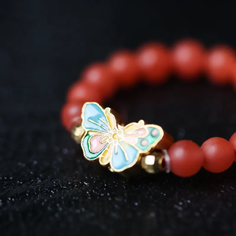 TIANTAISHAN South Red Agate Rings Unisex-6