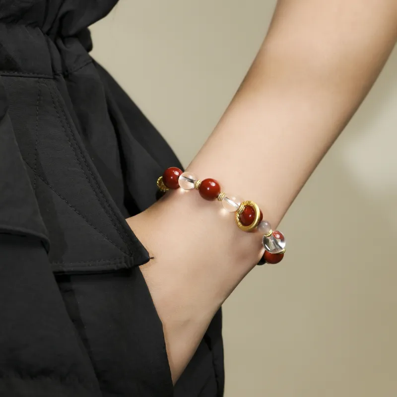TIANTAISHAN Southern Red Agate Bracelets Unisex-6