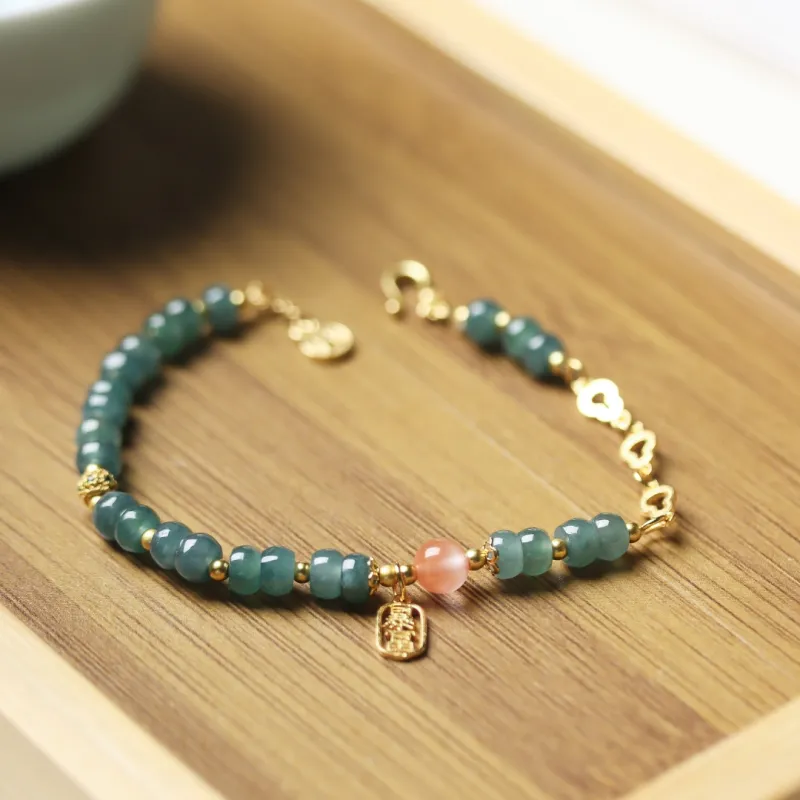 TIANTAISHAN Glutinous Jade Jadeite Bracelets Unisex-3