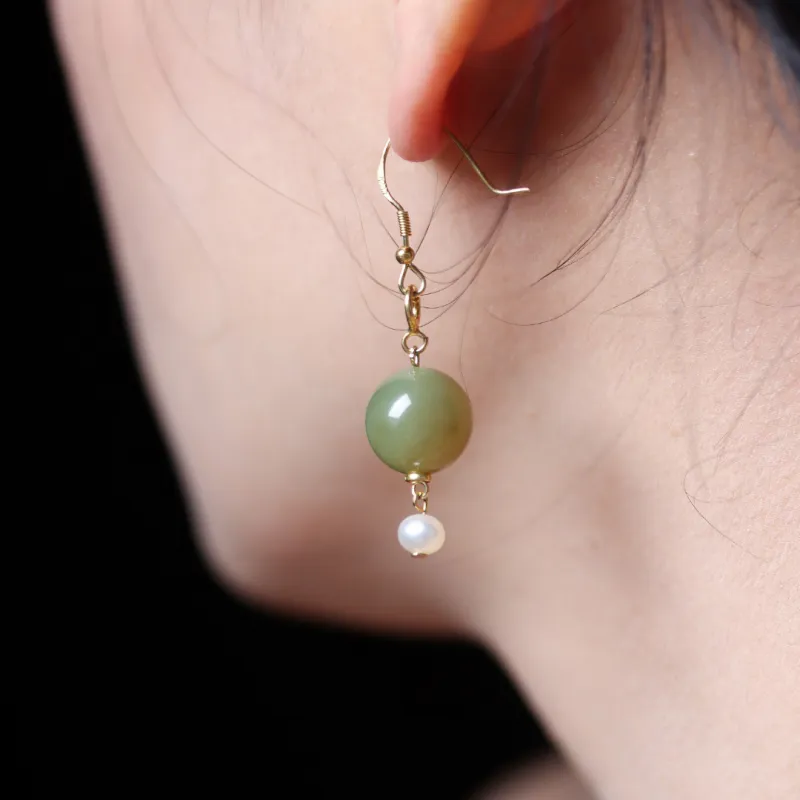 TIANTAISHAN Earrings Sugar Jade Unisex-2