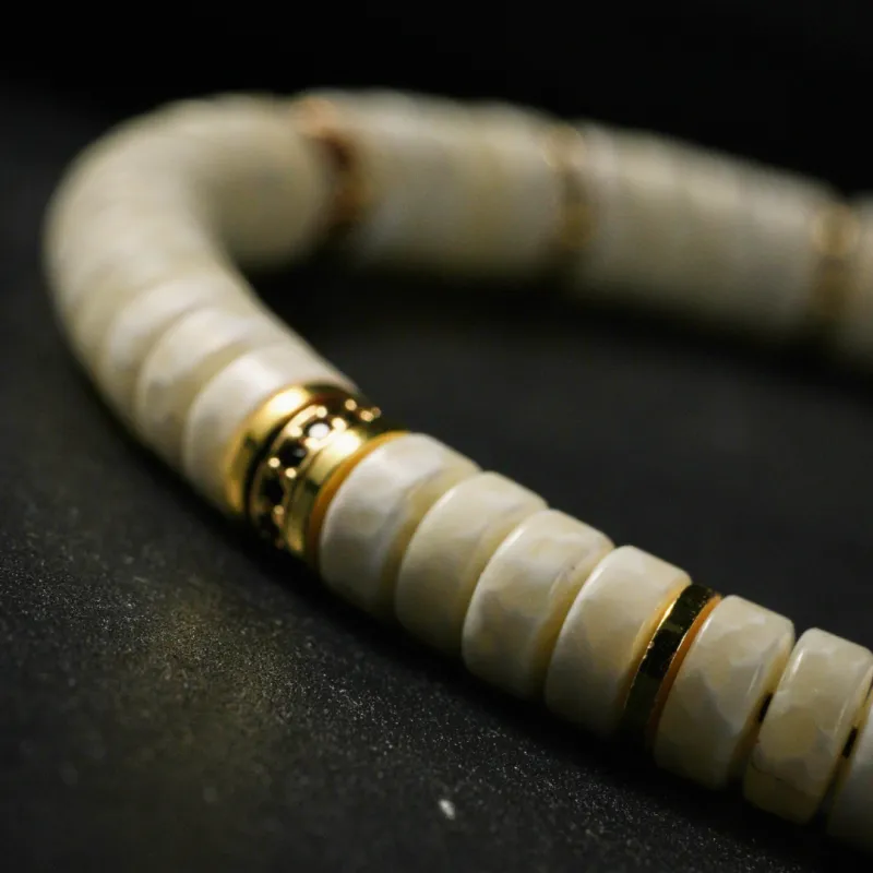 TIANTAISHAN Copper Prosperity Beaded Bracelet Unisex-4