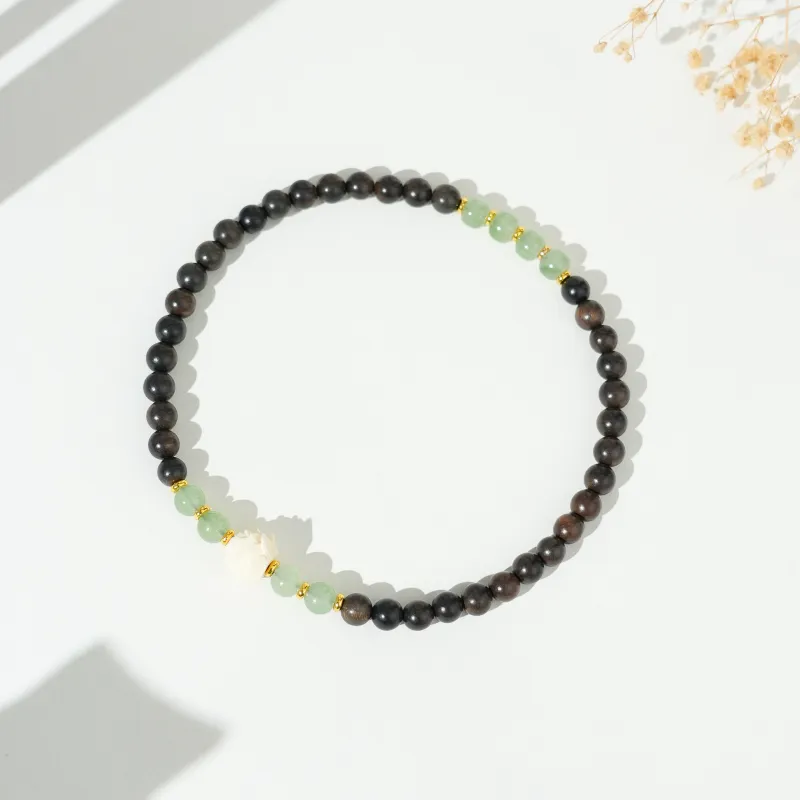TIANTAISHAN Ebony Wooden Bracelets Unisex-1
