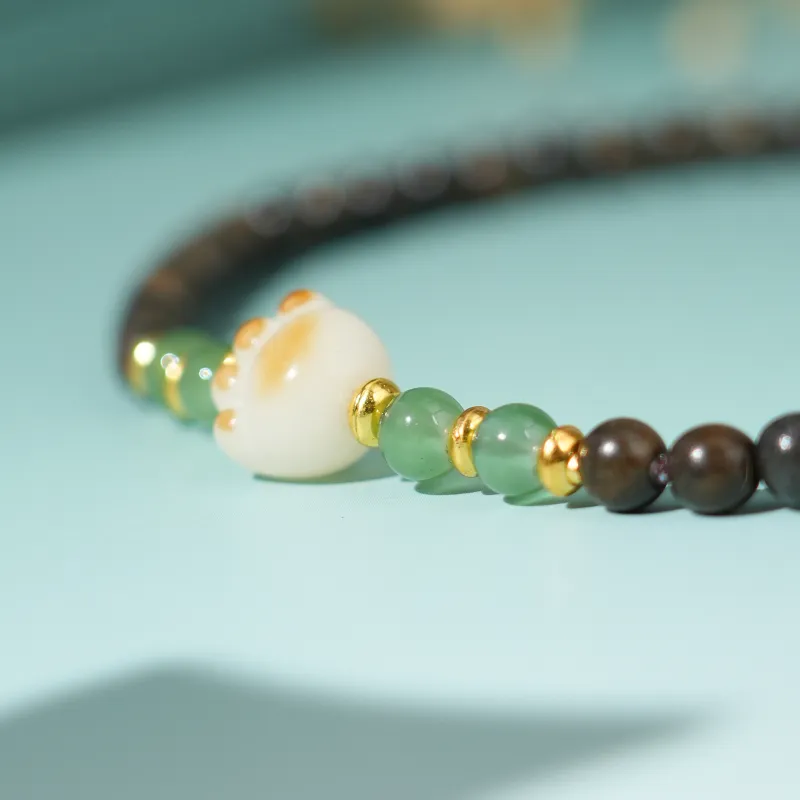 TIANTAISHAN Ebony Wooden Bracelets Unisex-10