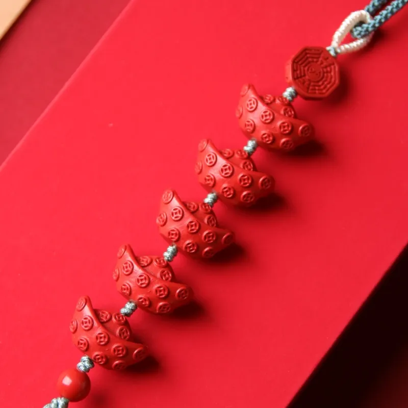 TIANTAISHAN Cinnabar Jade Ornaments Unisex-4