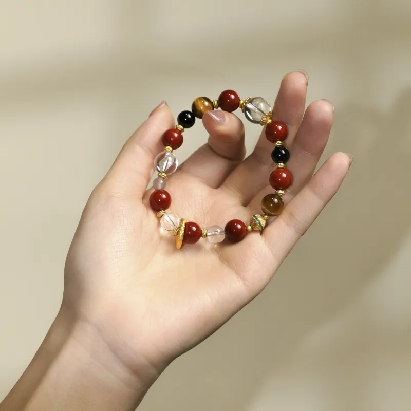 TIANTAISHAN Southern Red Agate Bracelets Unisex-5