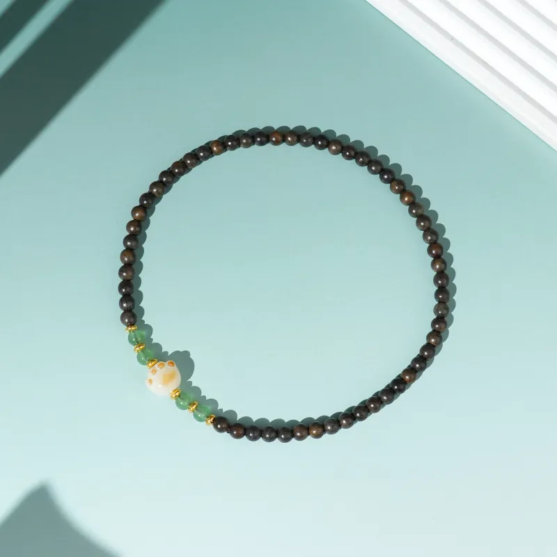 TIANTAISHAN Ebony Wooden Bracelets Unisex-8