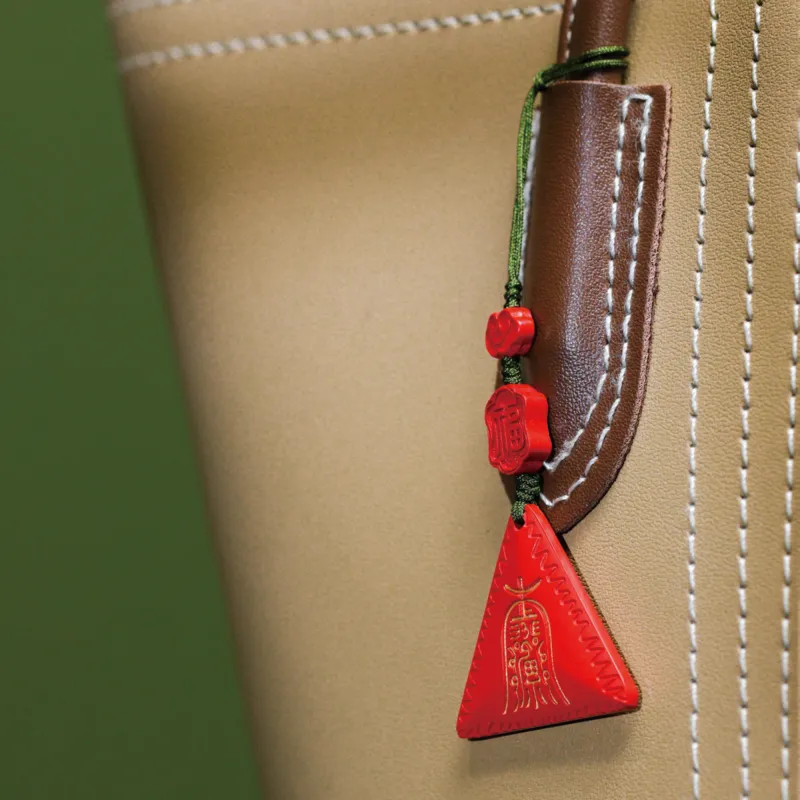 TIANTAISHAN Reconstructed Cinnabar Ornaments Unisex-5