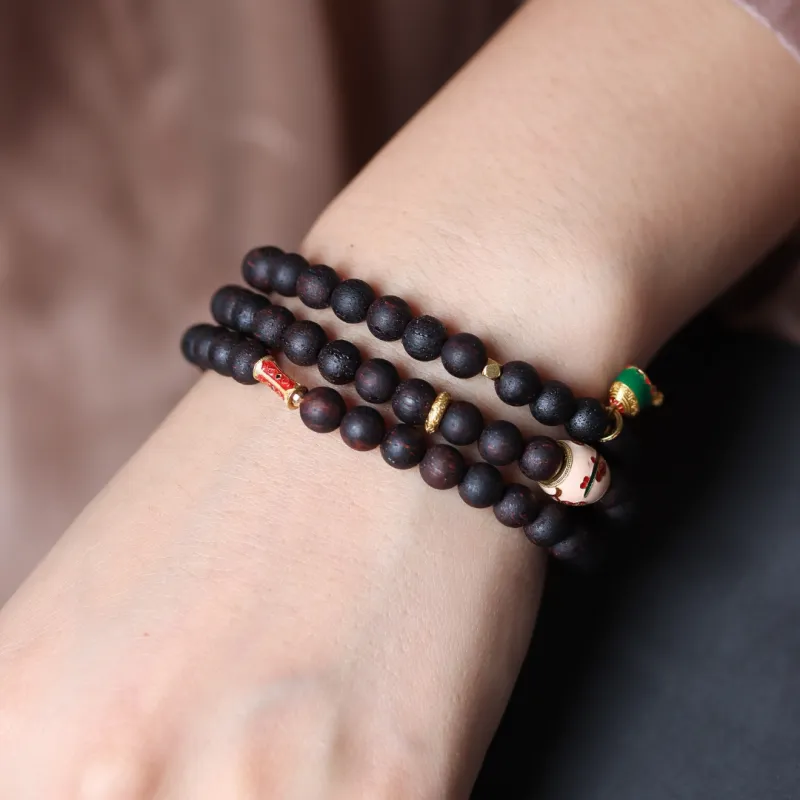 TIANTAISHAN Agarrattan Wooden Bracelets Unisex-4