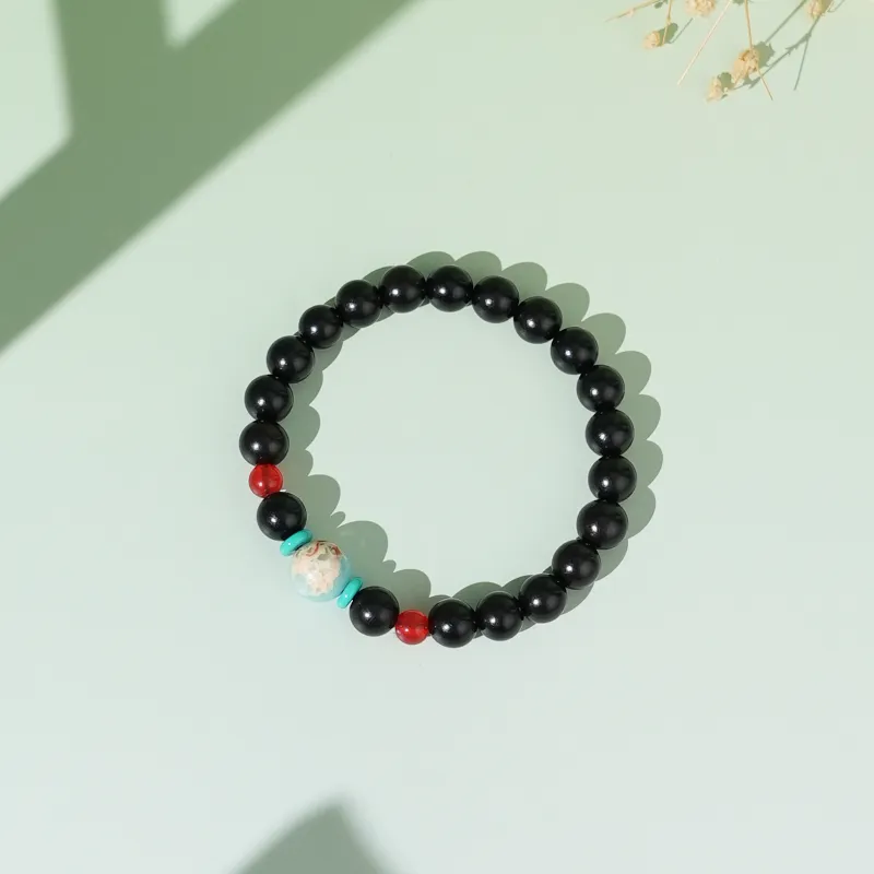 TIANTAISHAN Ebony Wooden Bracelets Unisex-1