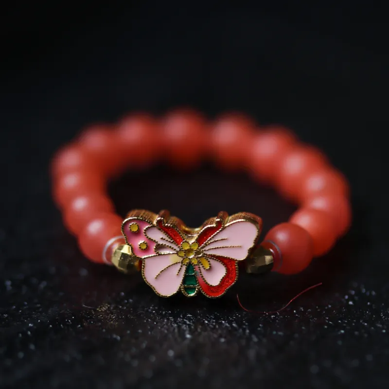 TIANTAISHAN South Red Agate Rings Unisex-5