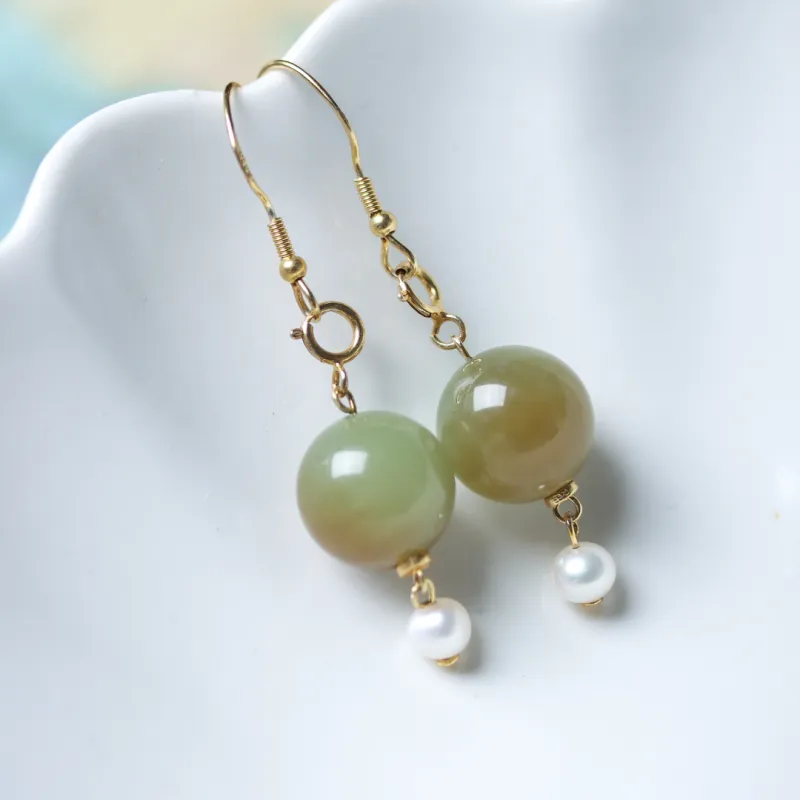 TIANTAISHAN Earrings Sugar Jade Unisex-5