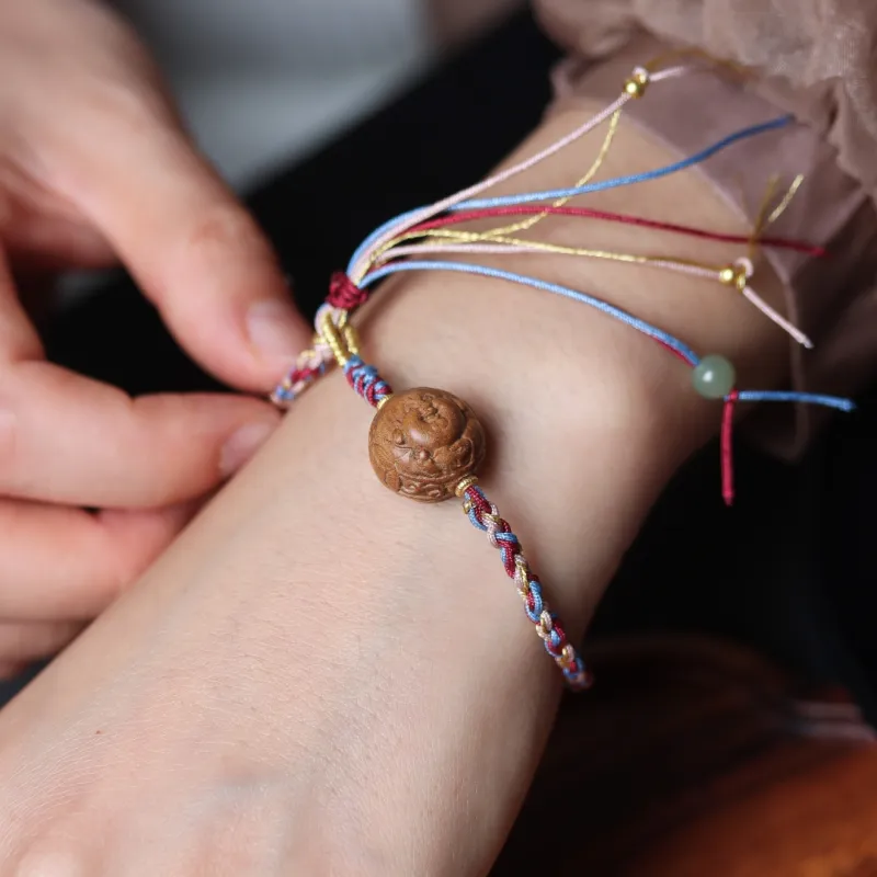 TIANTAISHAN Laoshan Sandalwood Precious Wood Bracelets Unisex-4