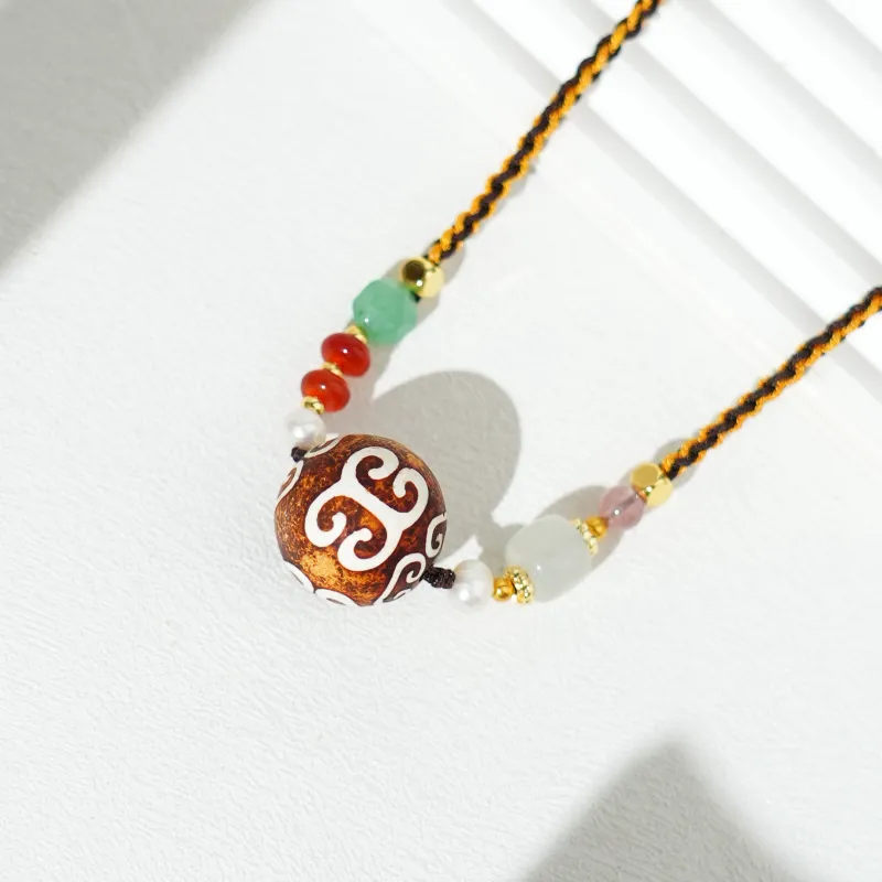 TIANTAISHAN Agate Necklaces Unisex-2