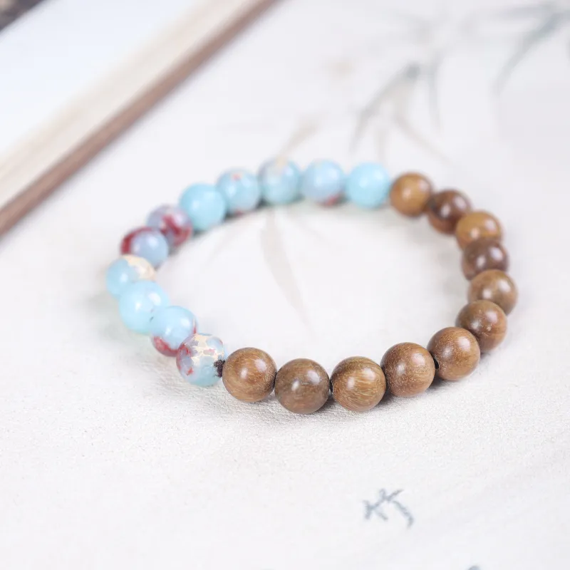 TIANTAISHAN Green Sandalwood Bracelets Unisex-3