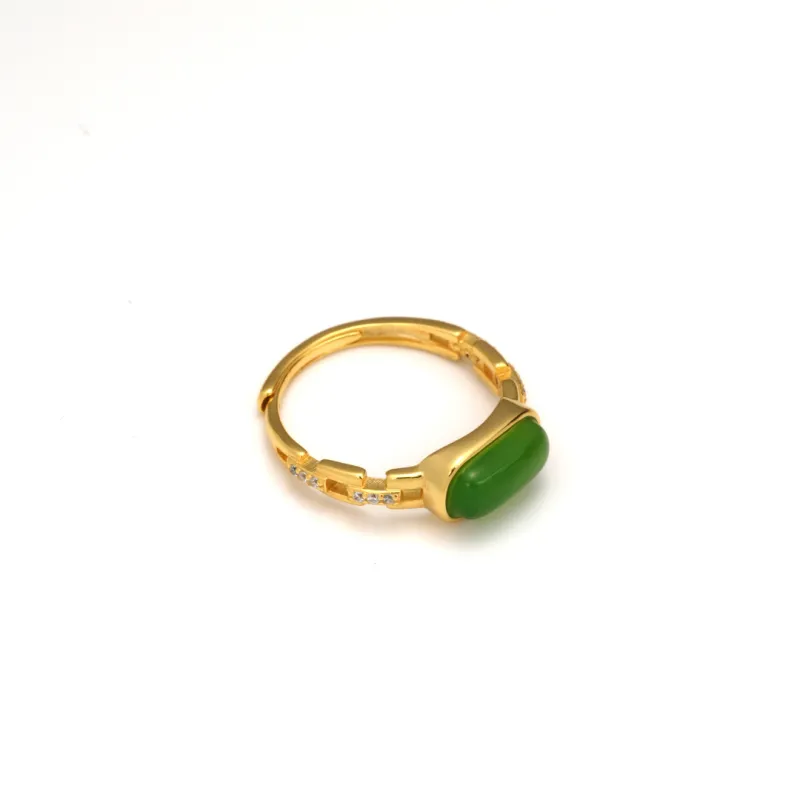 TIANTAISHAN Hetian Jade Rings Jasper Unisex-6