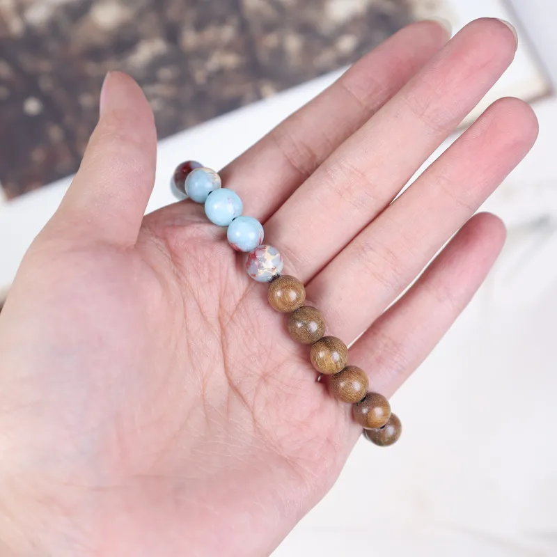 TIANTAISHAN Green Sandalwood Bracelets Unisex-2