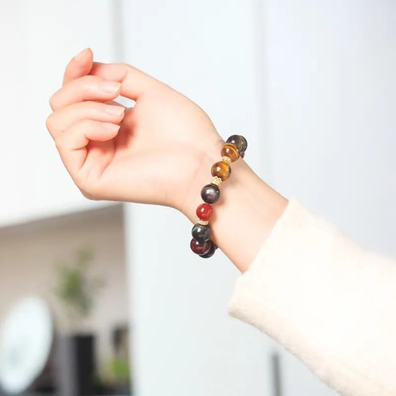 TIANTAISHAN Tiger's Eye Stone Bracelets Unisex-5