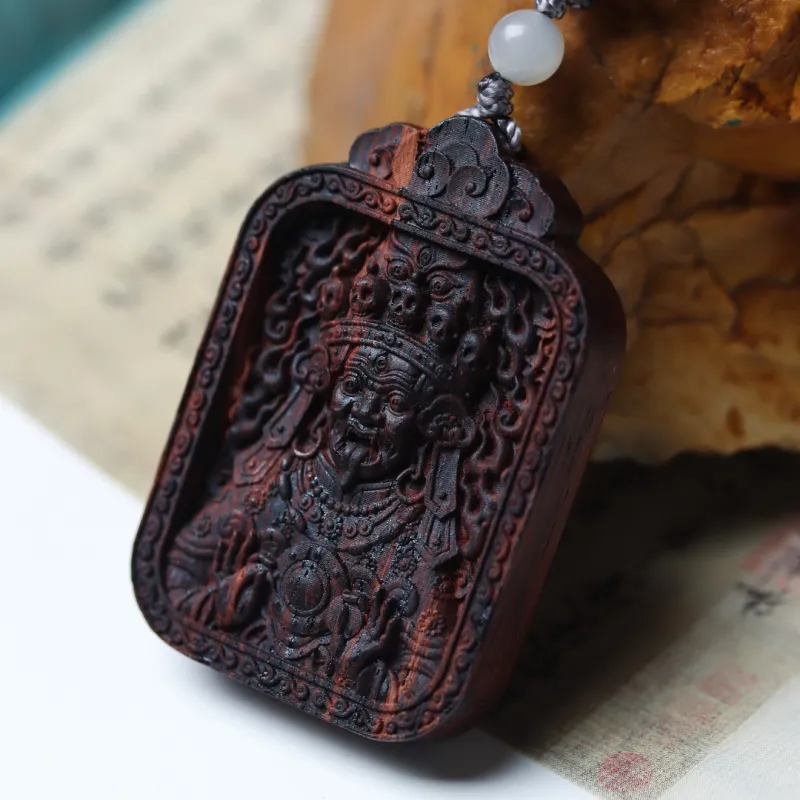 TIANTAISHAN Agarrattan Wooden Necklaces Unisex-3