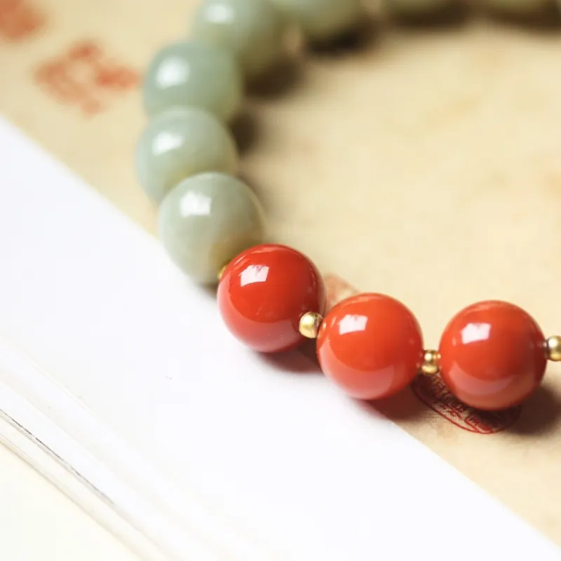 TIANTAISHAN Hetian Jade Bracelets Pale Greenish White Jade Unisex-4