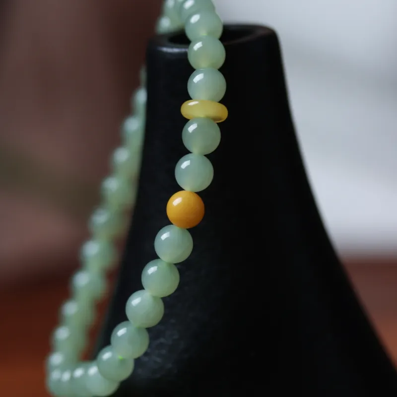 TIANTAISHAN Hetian Jade Bracelets Pale Greenish White Jade Unisex-3