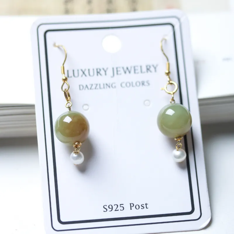TIANTAISHAN Earrings Sugar Jade Unisex-7