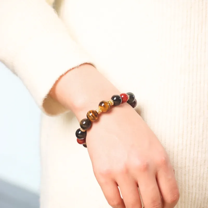 TIANTAISHAN Tiger's Eye Stone Bracelets Unisex-6