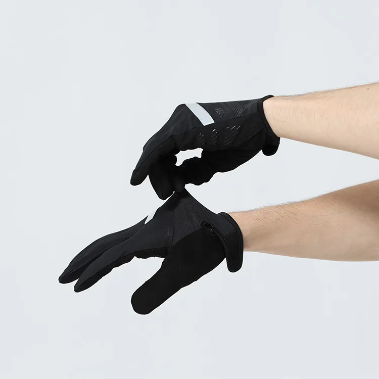PEAK Polyester Elastane Sports Gloves Unisex Black-1