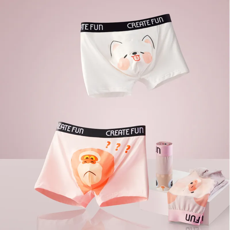 Qiao Ni Tong Underpants Men's 3 Pack-2