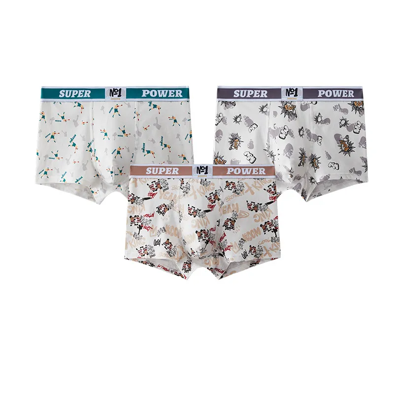 Qiao Ni Tong Underpants Men's 3 Pack-29