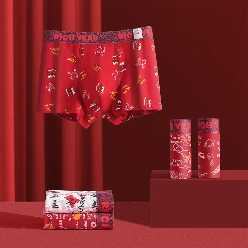 Qiao Ni Tong Underpants Men's 3 Pack-1