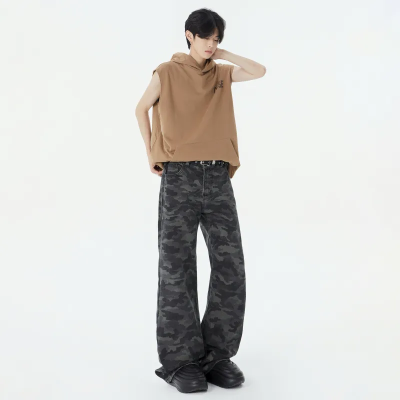 MIIOW Trend Party Series Jeans Unisex Camouflage-4