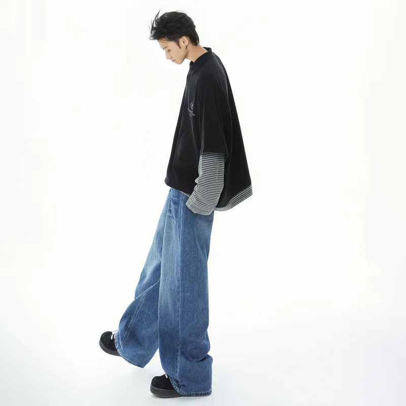 MIIOW Trend Party Series Jeans Unisex Bamboo Blue-7