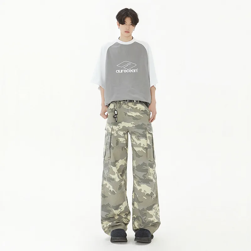 MIIOW Trend Party Series Cargo Pants Unisex Camouflage-11
