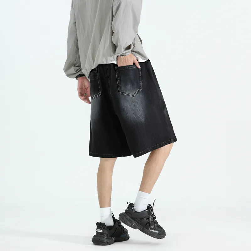 MIIOW Trendy Party Collection Cooling Summer Collection Denim Shorts Unisex-4