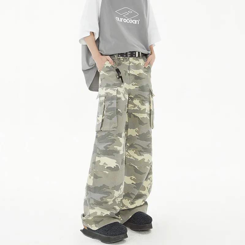 MIIOW Trend Party Series Cargo Pants Unisex Camouflage-13