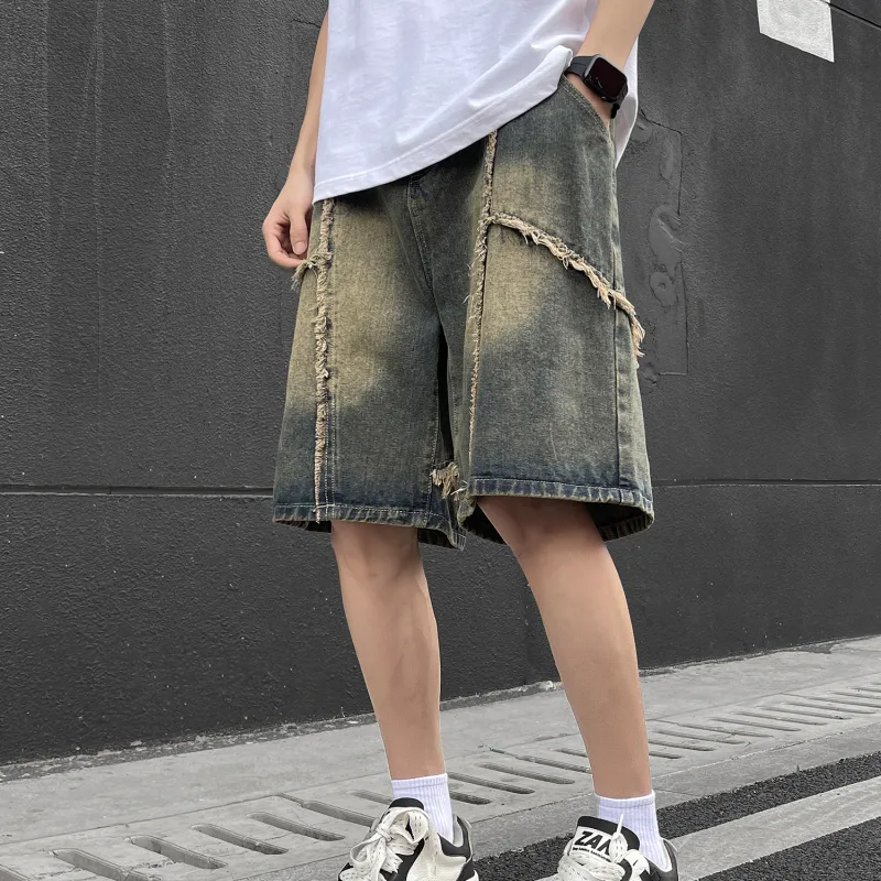 MIIOW Denim Shorts Unisex Nano Yellow-2
