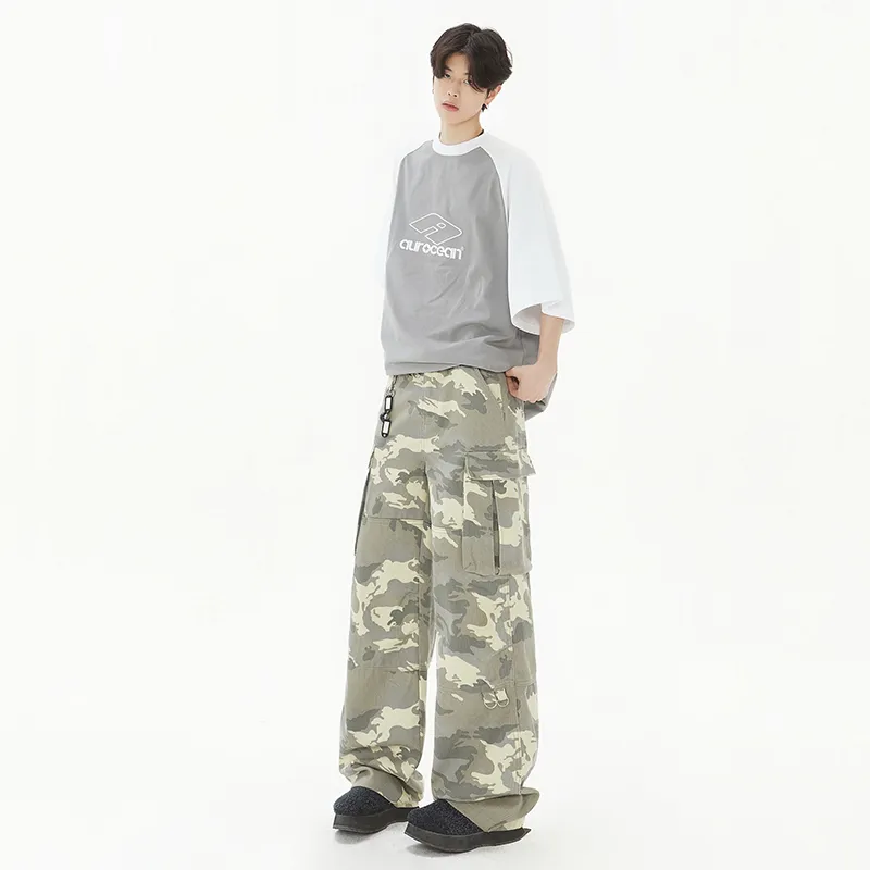 MIIOW Trend Party Series Cargo Pants Unisex Camouflage-6