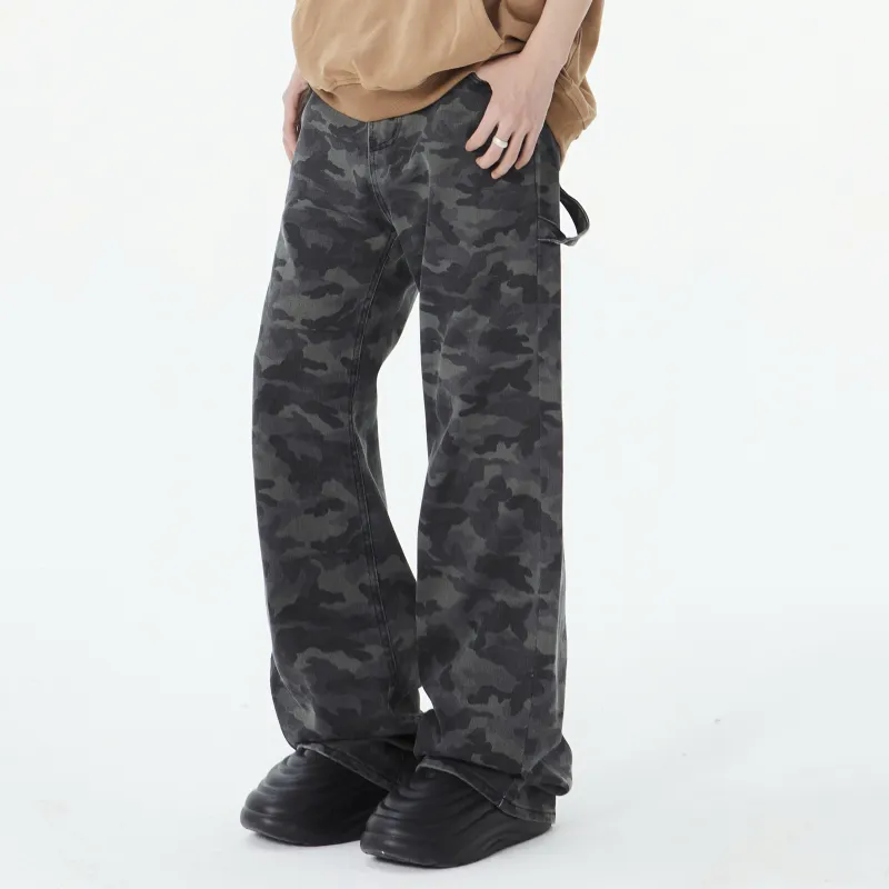 MIIOW Trend Party Series Jeans Unisex Camouflage-3