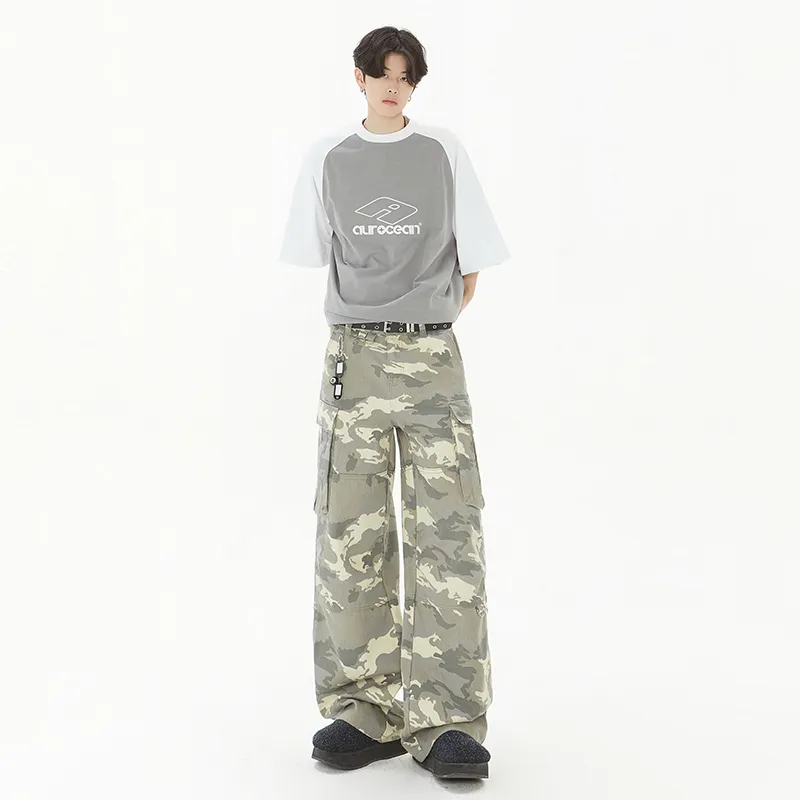 MIIOW Trend Party Series Cargo Pants Unisex Camouflage-10
