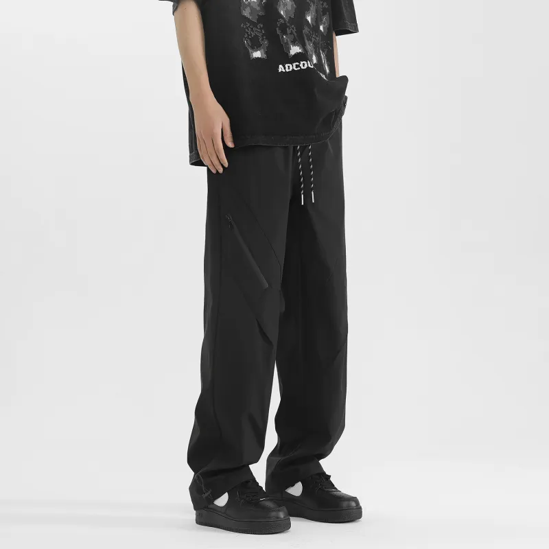 MIIOW Casual Pants Unisex Black-3