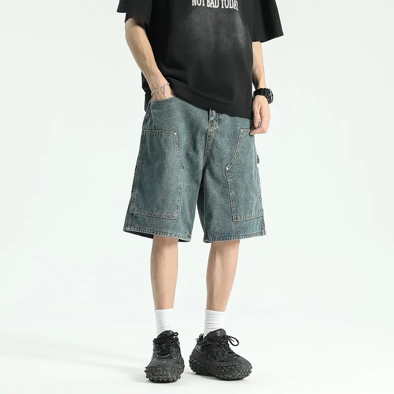 MIIOW Trendy Party Collection Cooling Summer Collection Denim Shorts Unisex-4