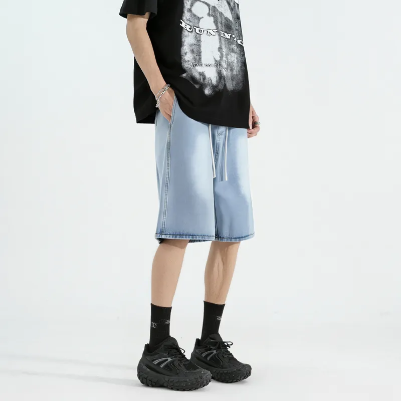 MIIOW Trendy Party Collection Cooling Summer Collection Denim Shorts Unisex-16