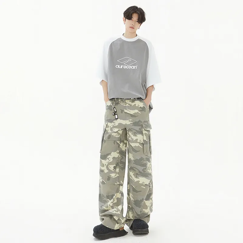 MIIOW Trend Party Series Cargo Pants Unisex Camouflage-2