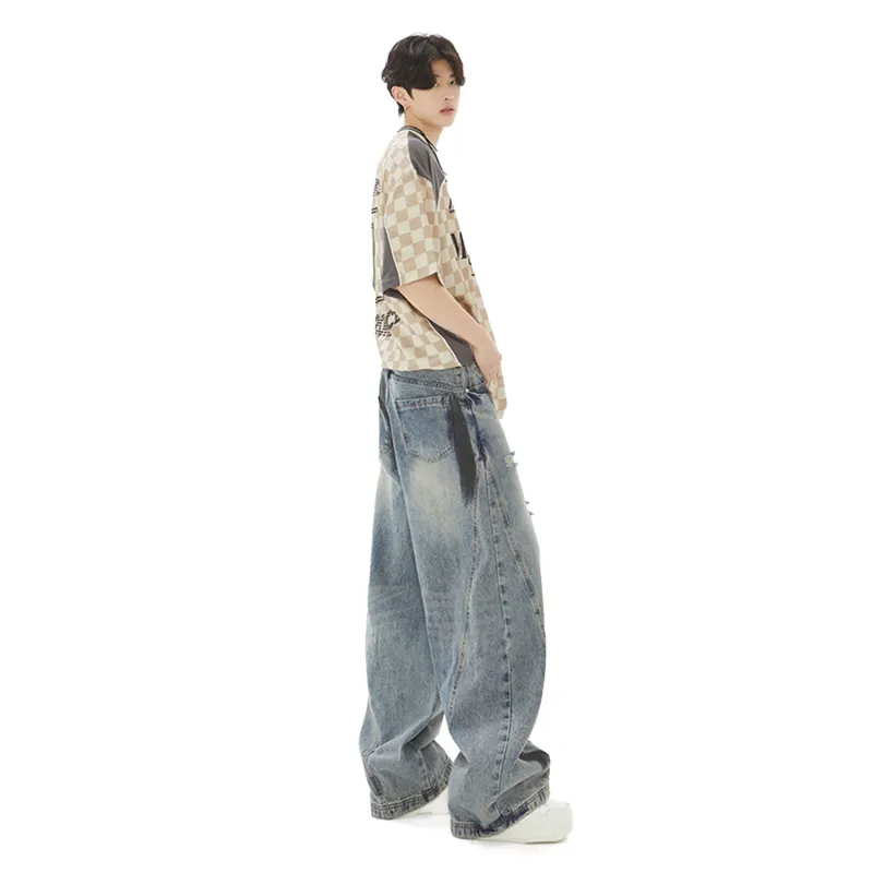 MIIOW Jeans Unisex Color Blocking-6