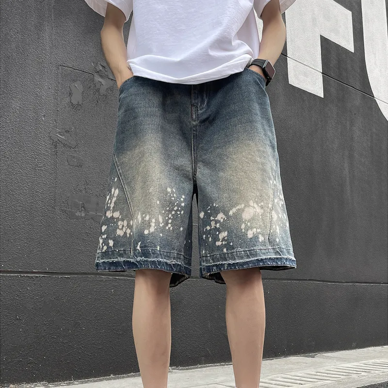 MIIOW Denim Shorts Unisex Vintage Blue-2