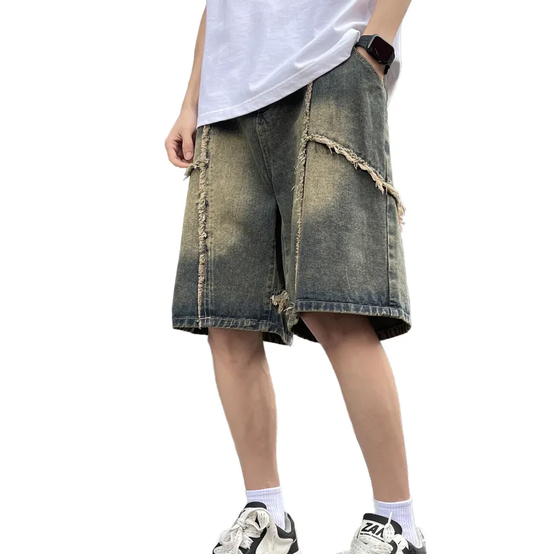 MIIOW Denim Shorts Unisex Nano Yellow-3